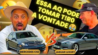 🚗LUXO ou POTÊNCIA? NEGOCIAÇÃO mercedes C63 BLINDADA em um JAGUAR! Uai Veículos