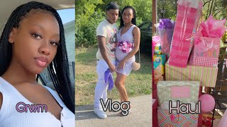 Ah’naysia E’Nell Marie Bush’s Babyshower ‘22 |Grwm,Vlog,Gifts🤍💜