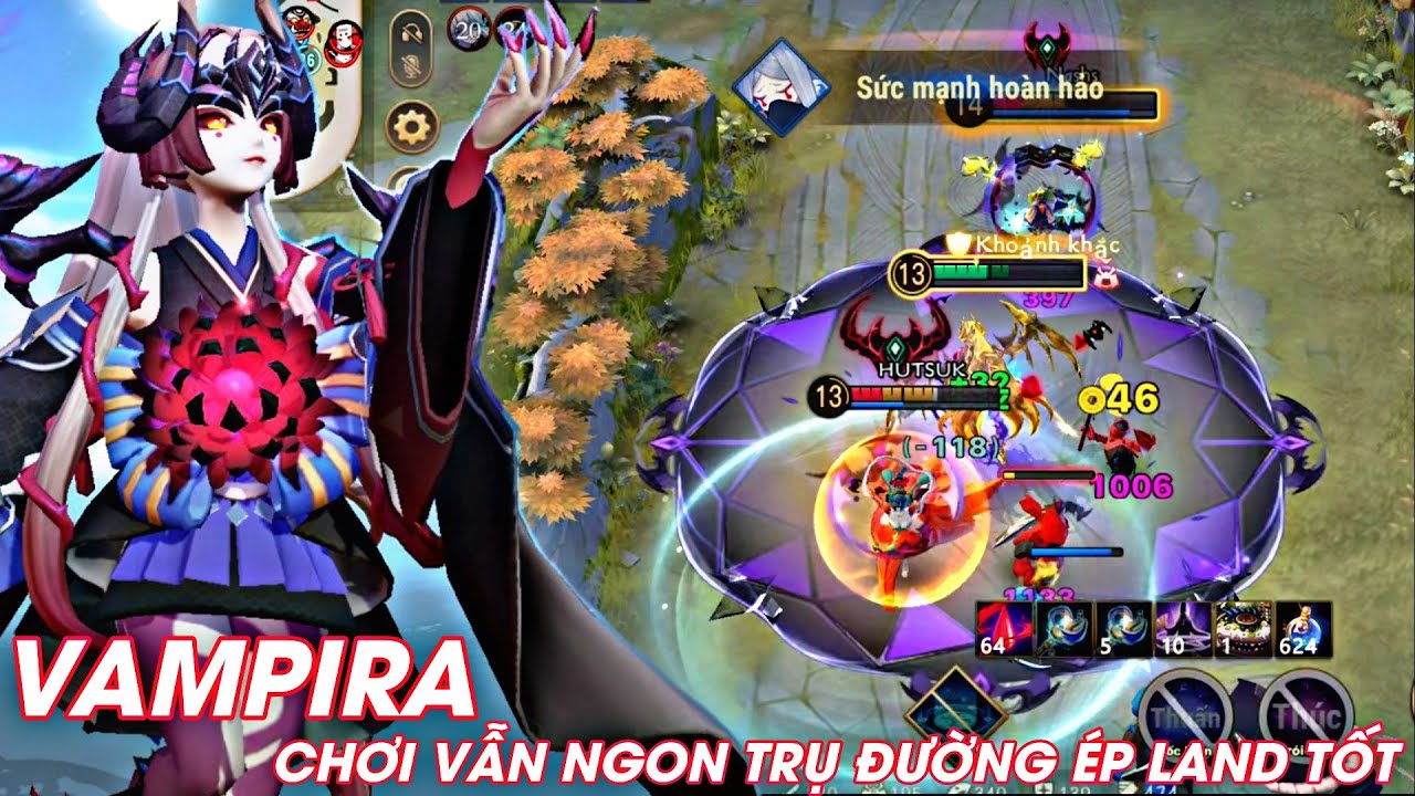 [ Onmyoji Arena ] Vampira Trụ Đường Ép Land Cực Khó Chịu (Mị La • Lam Hoa)