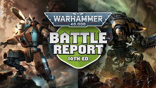 Tau vs Imperial Knights Warhammer 40k 10th Edition Battle Report Ep 81