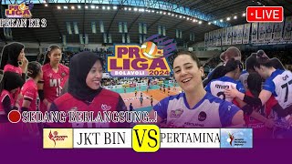 🔴 BERLANGSUNG !! JAKARTA BIN VS JAKARTA PERTAMINA ENDUDRO | PEKAN KE3 |Gedung PSCC Palembang| JADWAL