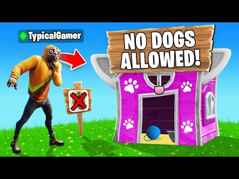 Playing as a DOG in a CATS ONLY Tournament! (Fortnite)