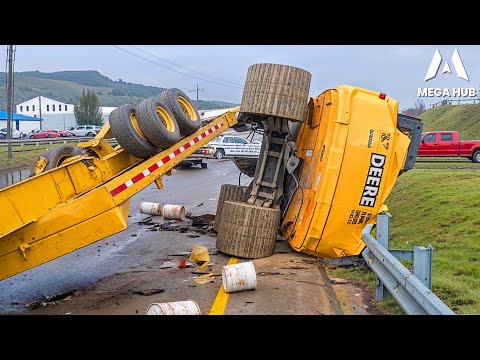 Dangerous Idiots Fastest Truck & Heavy Equipment Fails | Extreme Oversized Truck Transport #52