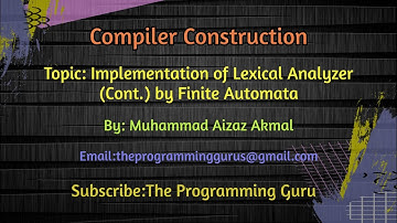 Implementation of Lexical Analyzer by Finite Automata
