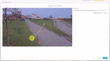 How to create a line crossing scenario in AXIS Object Analytics