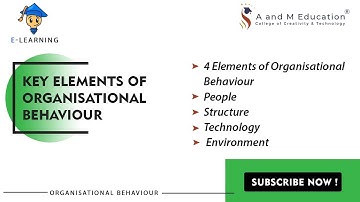 Key Elements of Organisational Behaviour | 4 elements of Organisational Behaviour | eLearning Video