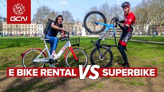 Rented E Bike Vs Super Bike: The GCN City Challenge!