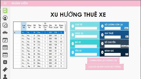 Winform (Net framework 4.8) - Cho Thuê Xe Tự Lái - database sql sever | full code kèm word