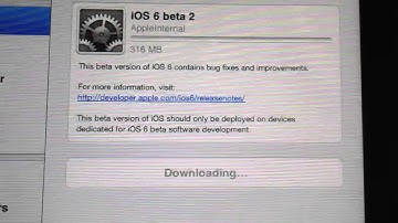 iOS 6 beta 2 OTA Update: Spinning Gears Animation