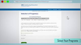 How to apply - UCI DCE International Programs