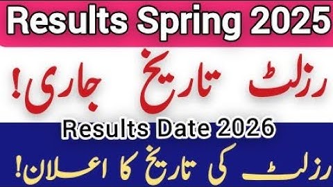 AIOU Results Date Announced Spring 2025 | AIOU Results 2025-26 Date | Results Date | AIOU