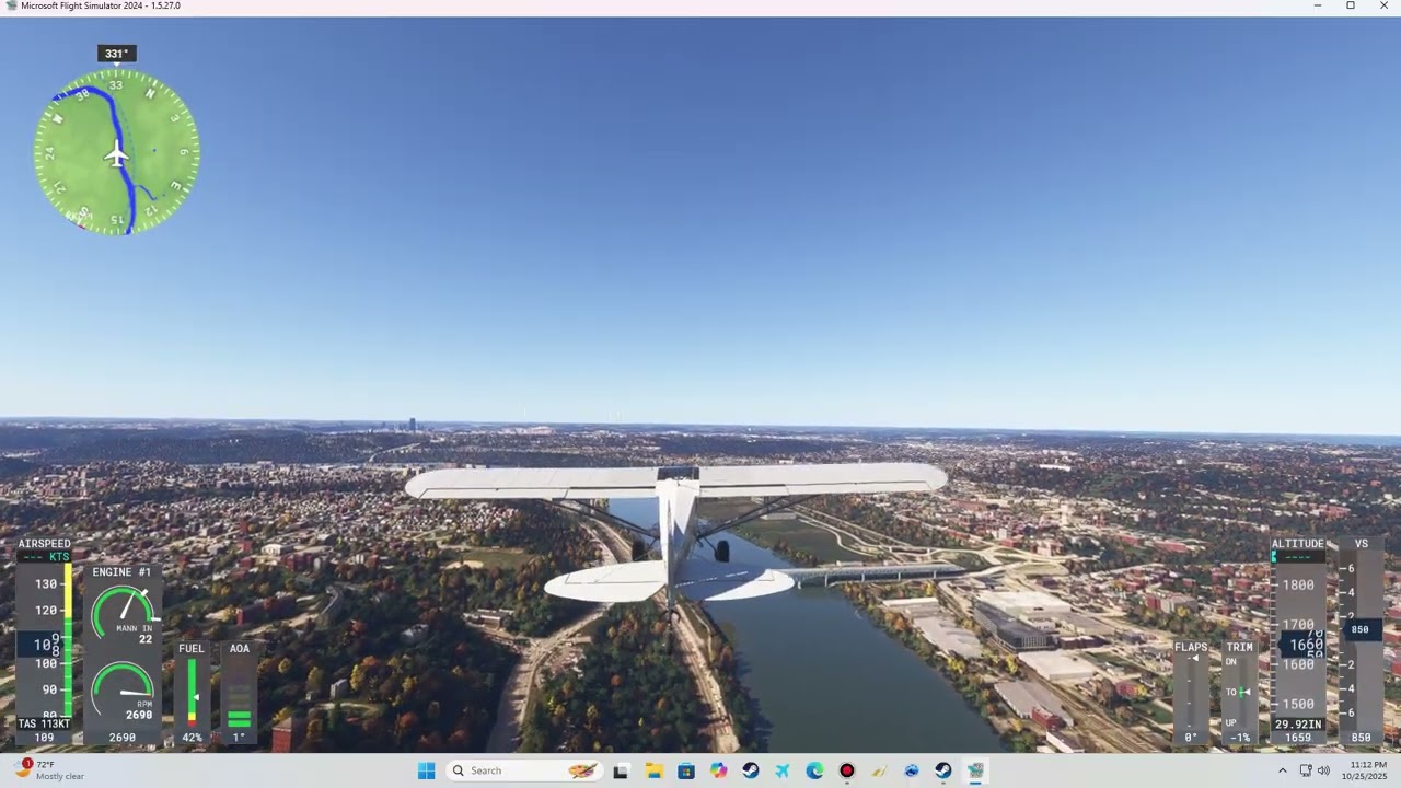 MSFS 2024, tour of new Orbx Pittsburgh scenery