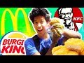 JAPANESE FAST FOOD VS. AMERICAN!!! TASTE TEST!!