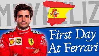 Carlos Sainz's First Day At Ferrari - F1 NEWS 4k