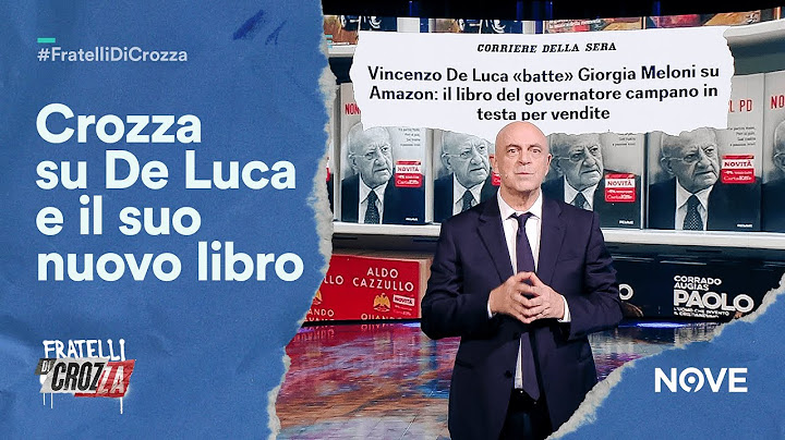 Crozza e il suo monologo su De Luca, Napoli e il suo nuovo libro che è già in cima alle classifiche