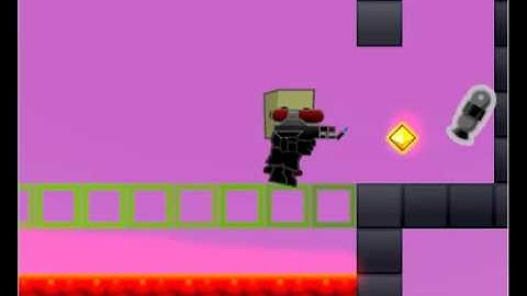 Sploder Platformer Newbie Tutorial Level - Playthrough