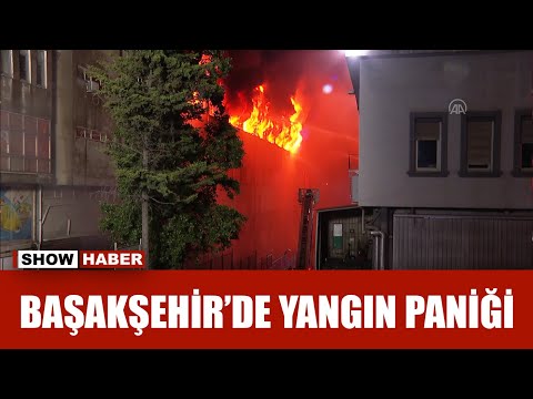 Başakşehir İkitelli Organize Sanayi Bölgesindeki bir fabrikada yangın çıktı