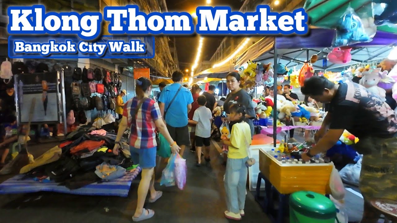 4K 🇹🇭 Bangkok City Walking Tour, Klong Thom Market Area​ #allaboutbangkok #thailand​ #bangkok​ #walk