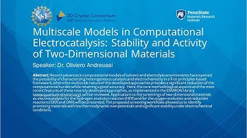 Multiscale Models in Computational Electrocatalysis: Stability & Activity of 2-Dimensional Materials