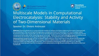 Multiscale Models in Computational Electrocatalysis: Stability & Activity of 2-Dimensional Materials screenshot 4