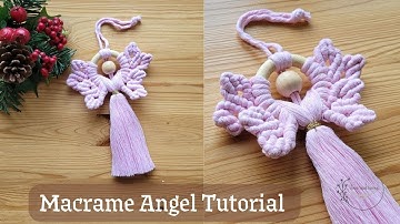 Makramee ingel/Macrame Angel Ornament/Christmas DIY 🤯
