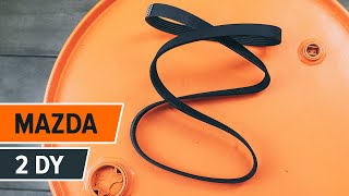 Comment remplacer des courroie trapézoïdale à nervures d'alternateur sur une MAZDA 2 DY