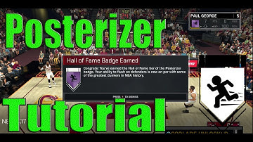 NBA 2K17:  POSTERIZER BADGE TUTORIAL | FAST AND EASY
