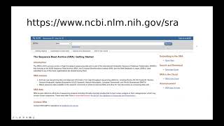 NGS 19: The Sequence Read Archive (SRA) and Gene Expression Omnibus (GEO)
