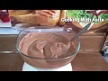 Incroyable recette de glaage au chocolat  glaage au chocolat faon boulangerie maison  base de poudre de cacao