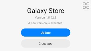 How to fix galaxy store update problem