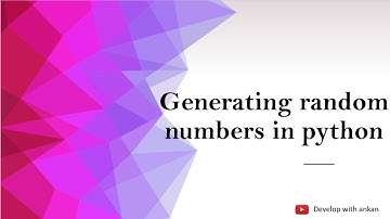 How to generate random numbers in python?