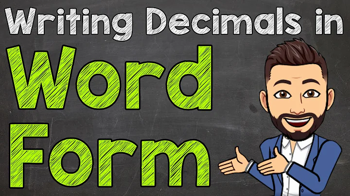 How to Write Decimals in Word Form | Math with Mr. J