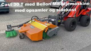 Cast Minilæsser 30 T Med Bellon Mit Fejemaskine Med Opsamler
