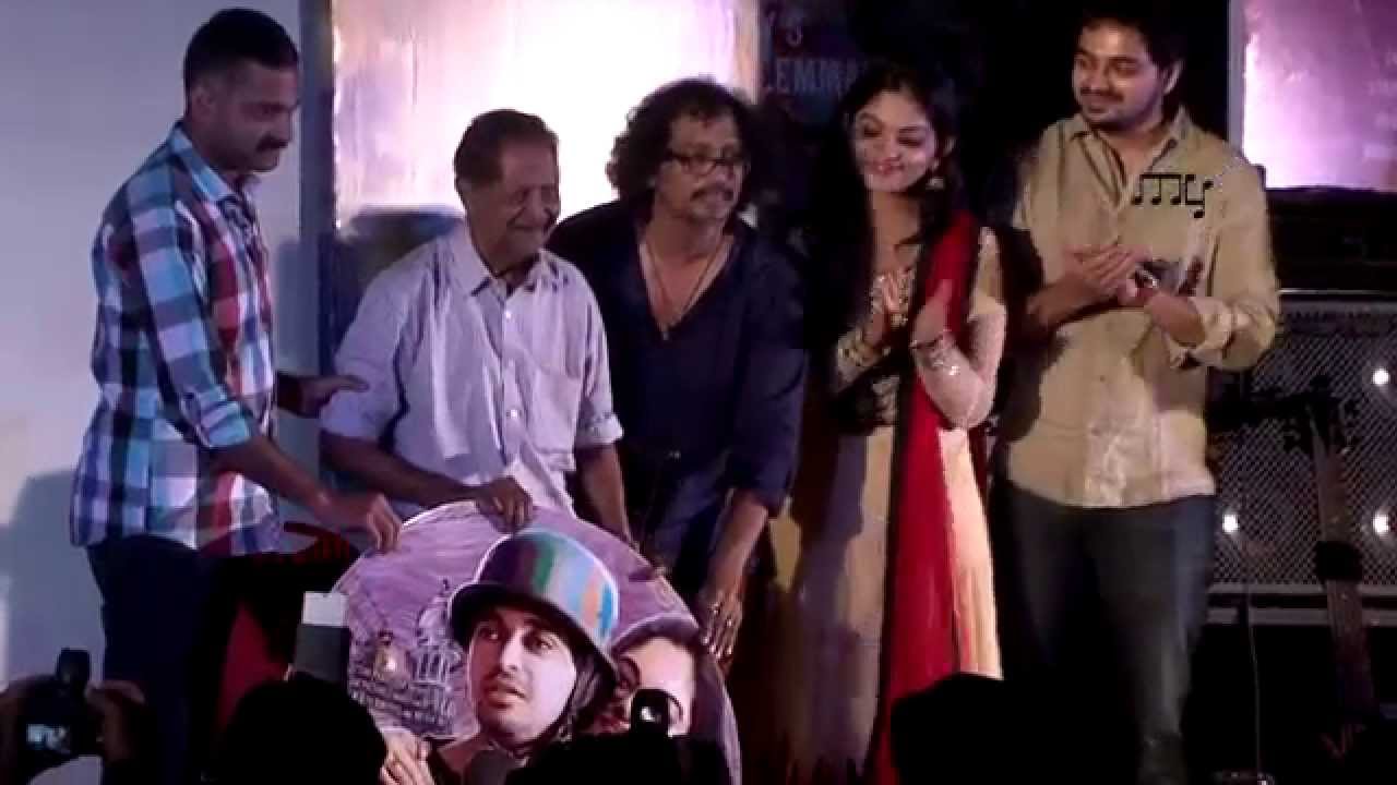 Farhan Fazil during the music launch of Rajeev Ravi's upcoming movie Njan Steve  Lopez in the city.
