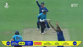 Fall of wickets in the first innings | Belfast Wolves v Dublin Guardians | #ETPL