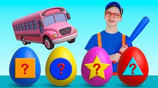 eggs surprise wheels bus song more kids songs poli nick