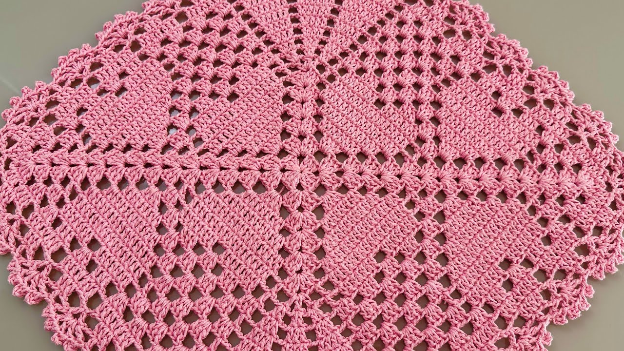 Centro de mesa de Crochê Mili aula passo a passo completo