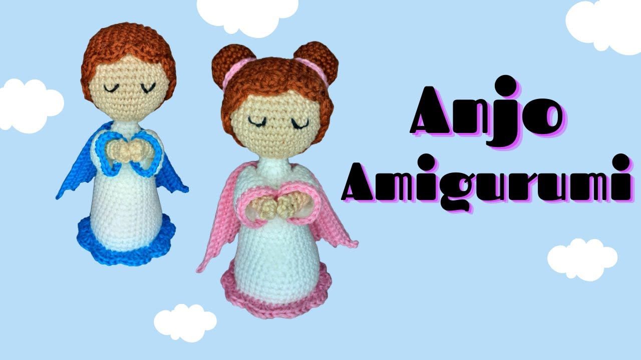 Anjo Amigurumi (Ángel Amigurumi) | Parte 01 | Corpo, Barrinha e Cabeça