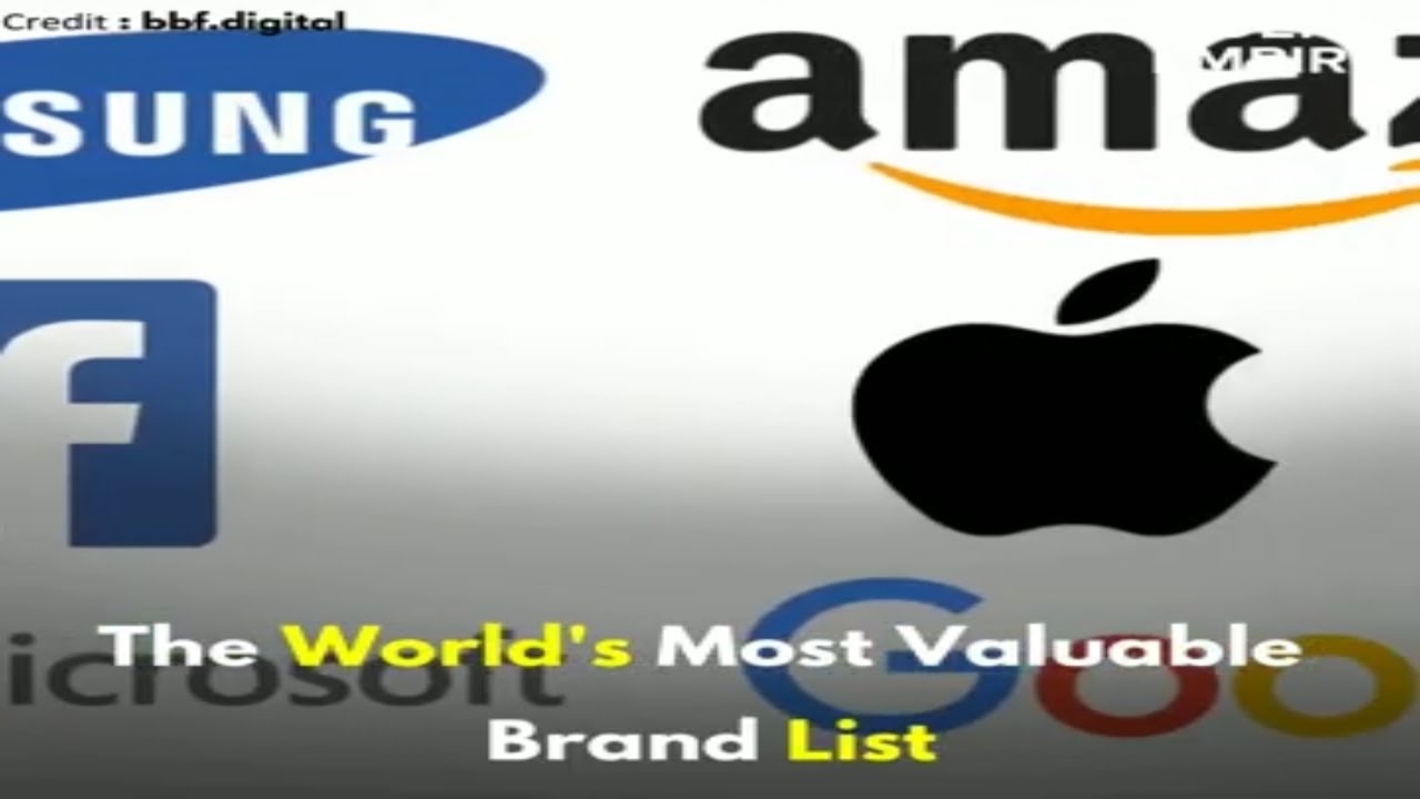 The Worlds Most Valuable Brand List|Top 50 World's Top Brands List and ...