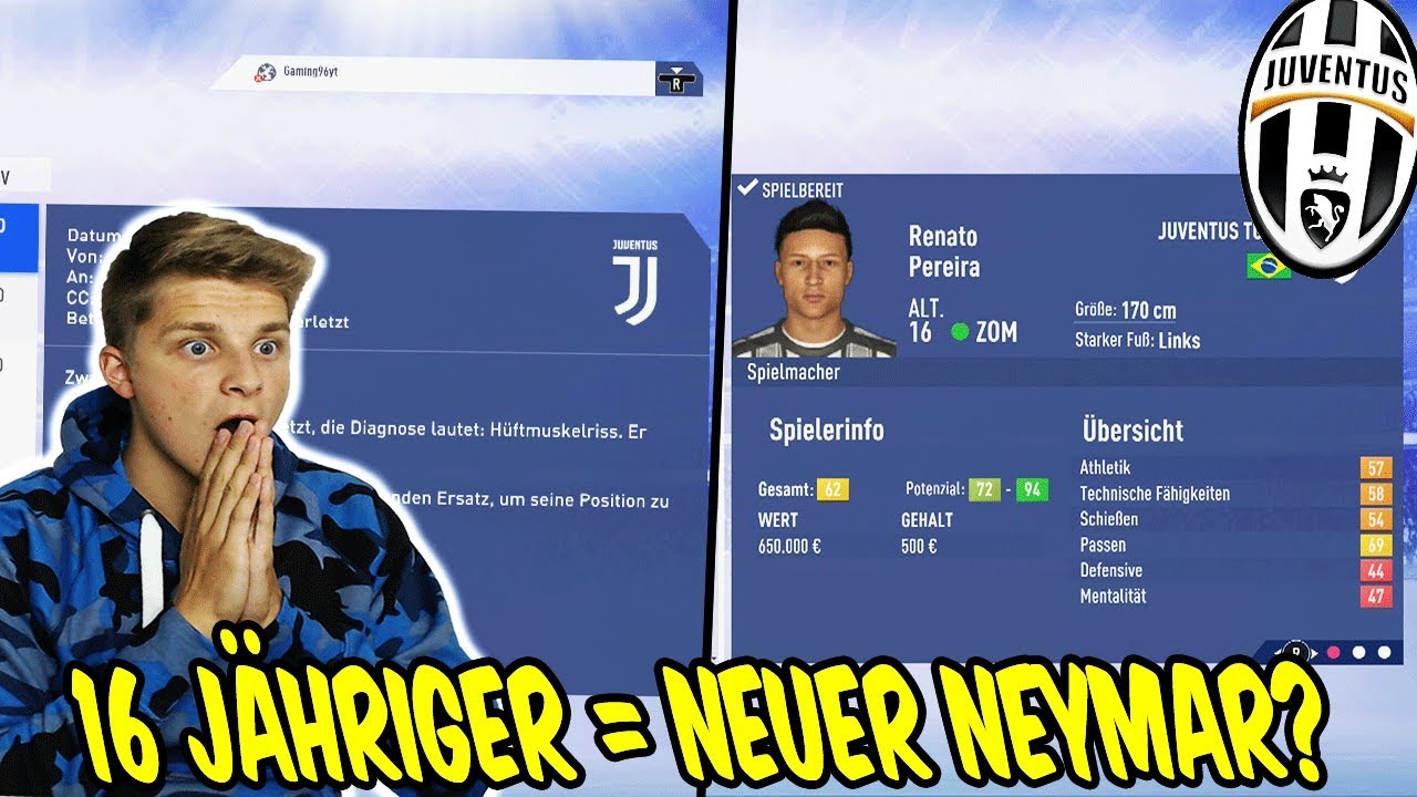 5 Spieler hat sich verletzt + 16 jähriger = neuer NEYMAR? - Fifa 19