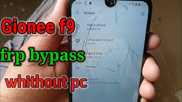 gionee F9 frp bypass || Gionee F9 / F9 Plus Frp Bypass Without pc
