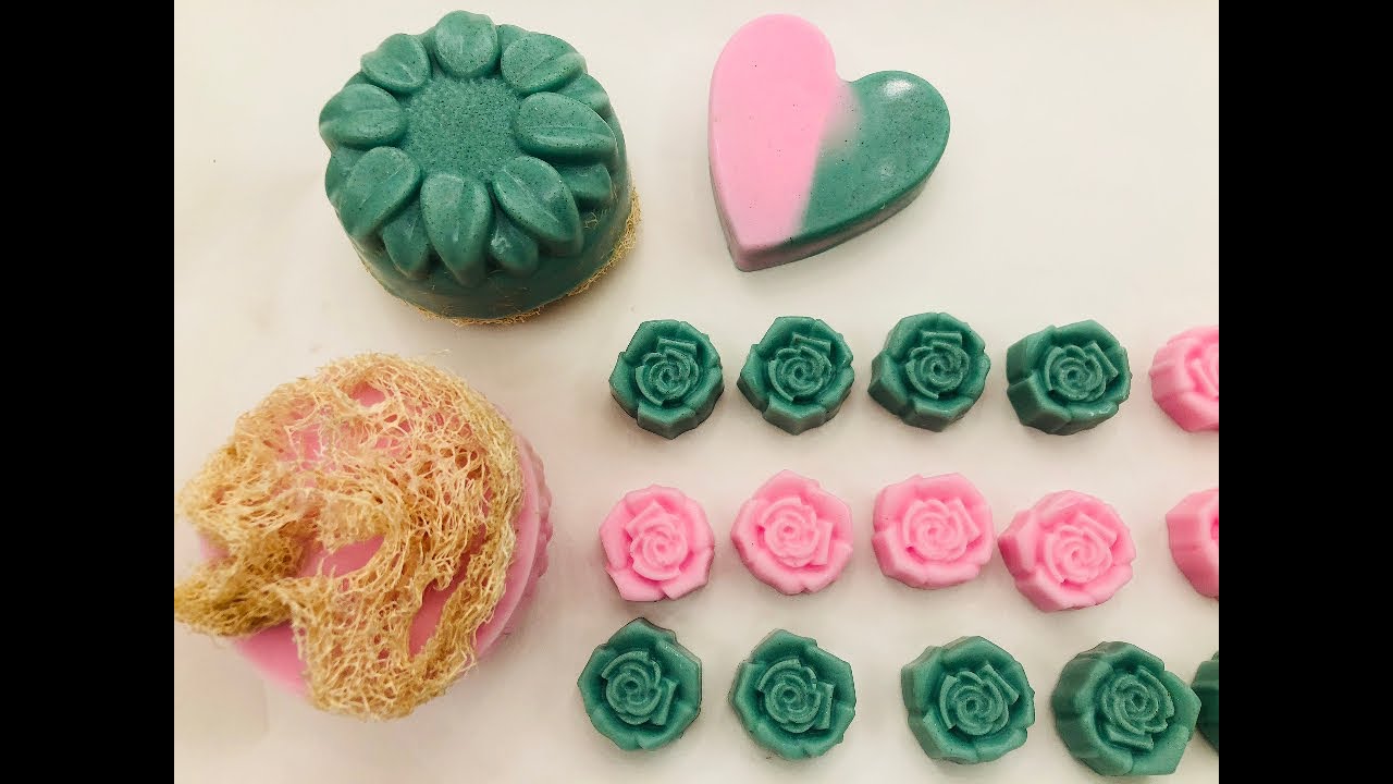 How To Make A Loofah Soap- طريقة عمل صابونة مع ليفة