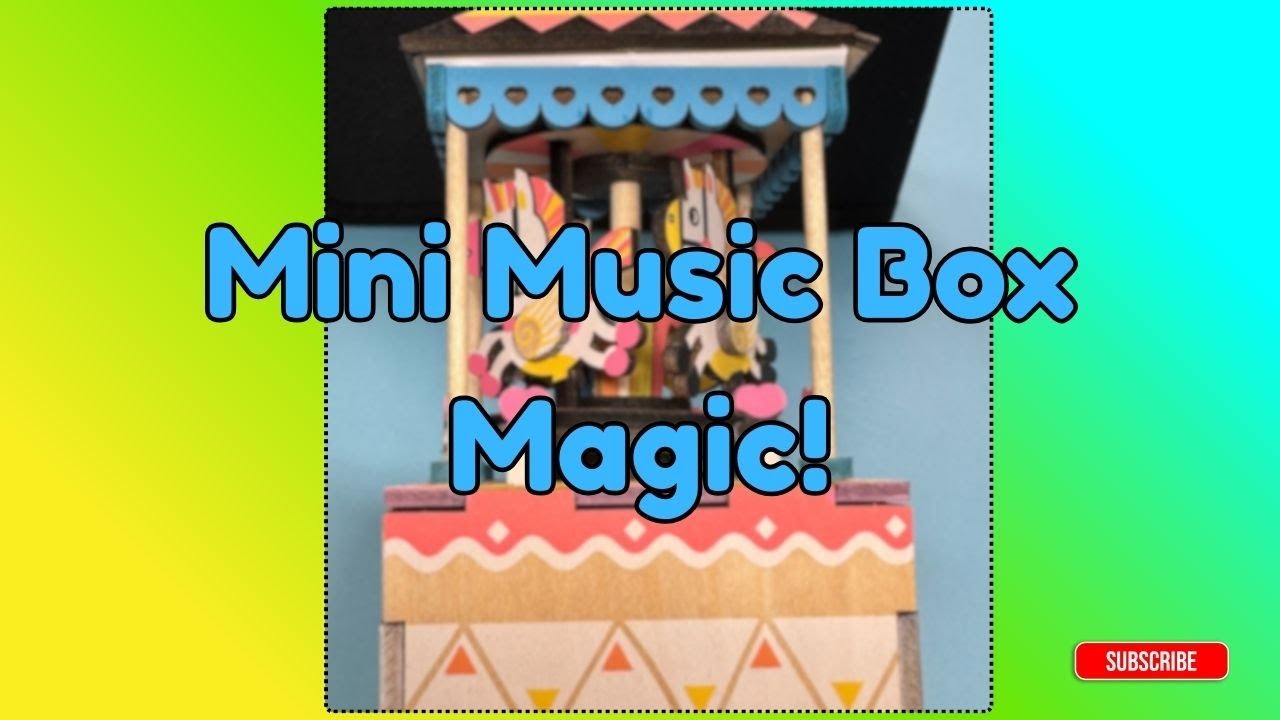 Cutest Wooden Carousel Music Box! 🎠🎠