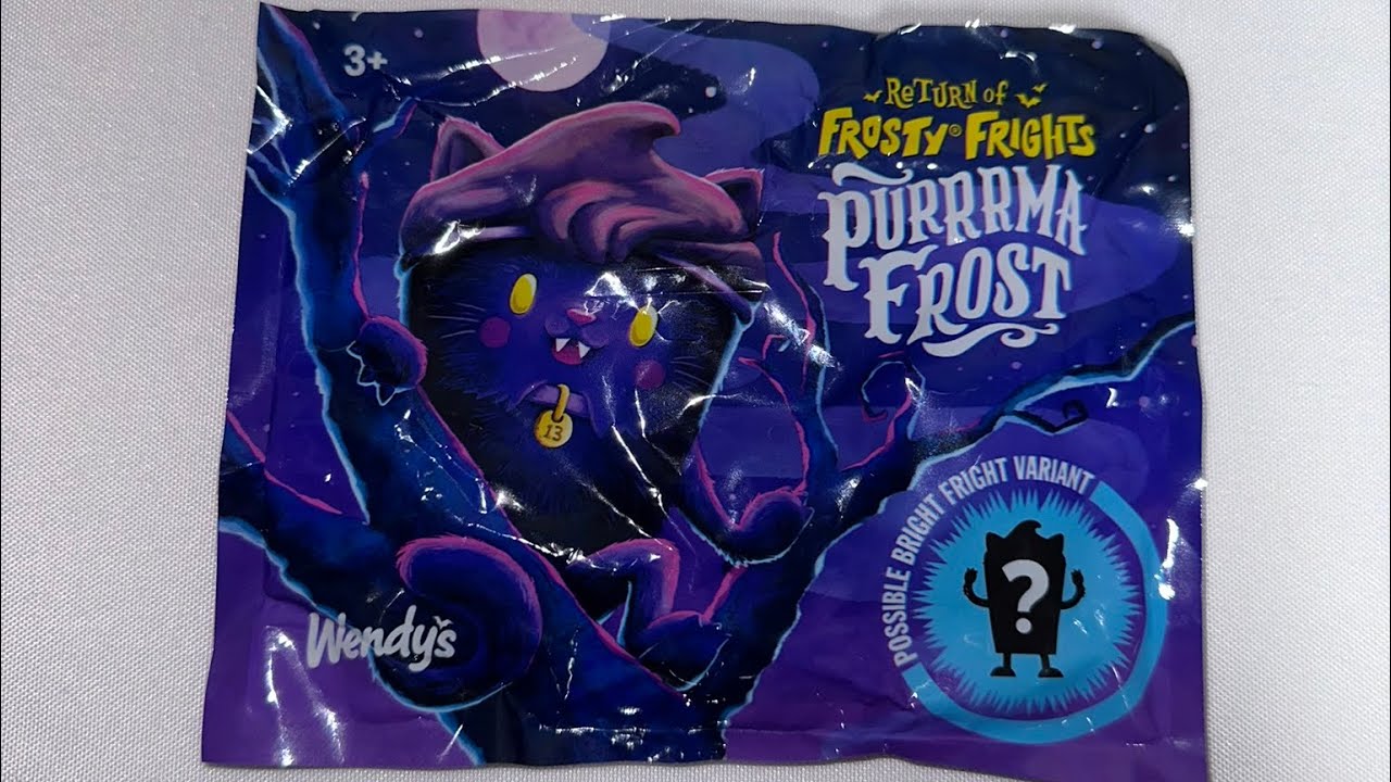 ASMR Unboxing Return of Frosty Frights Wendy’s Kids’ Meal Toy 🎃👻🧙🦇💀🐈‍⬛