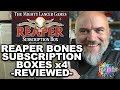 Reaper Bones Subscription Boxes from Mighty Lancer Games - Lockdown Special QUADRUPLE Unbox & Review