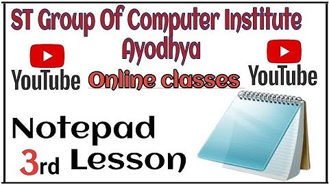 NOTEPAD LESSON 3 #ayodhya #viral #trendingshorts #ccc #computerknowledge #adca #excel #notepads
