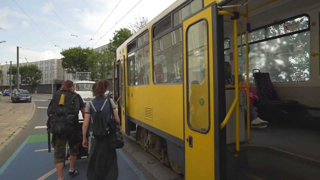 Poland, Szczecin, 15 min walk + tram 6 ride from Lubeckiego to Szczecin Glowny