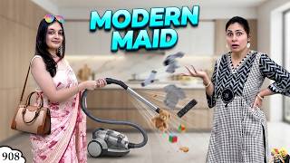 MODERN MAID | Ep 908 | Role Play Family Comedy | Aayu and Pihu Show