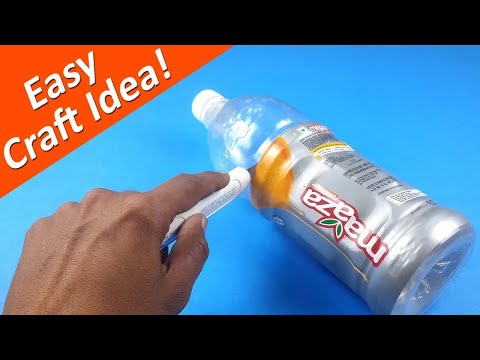 🤔🤔 What Can you Make from an Empty Cold Drink Plastic Bottle? Best Out of Waste Craft Idea