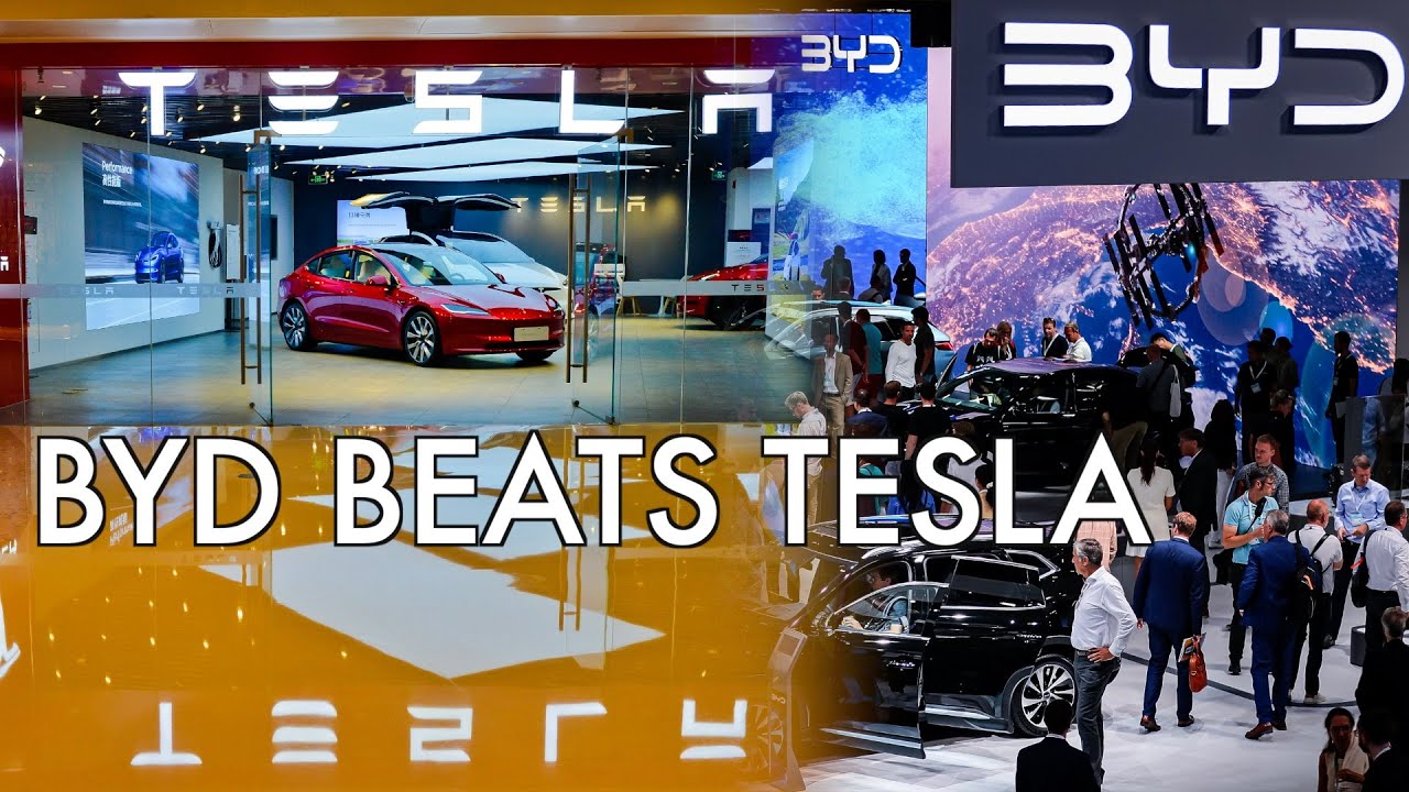 Chinese auto brand BYD overtook Tesla as top seller of electric vehicles in the final quarter of last year.